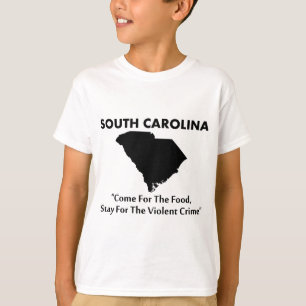 T-shirt Caroline du Sud - Venez pour la nourriture...