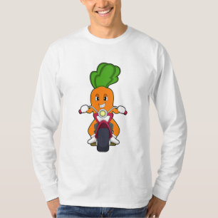 T-shirt Carotte comme Biker avec Motorcycle.PNG
