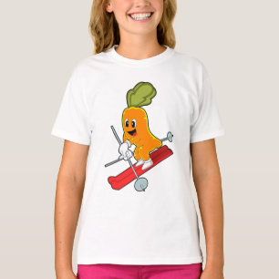 T-shirt Carotte en ski avec ski