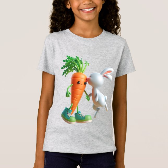 T-Shirt Carotte et lapin (Devant)
