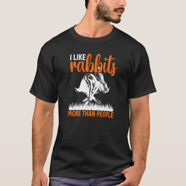 T-shirt Carottes de compagnie de lapin disant Rétro (Devant)