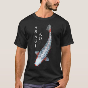 T-shirt Carpe Asagi - petit avec texte blanc à gauche