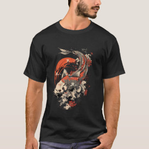 T-shirt Carpe asiatique Koi Carpe Koi japonaise Poisson Ni