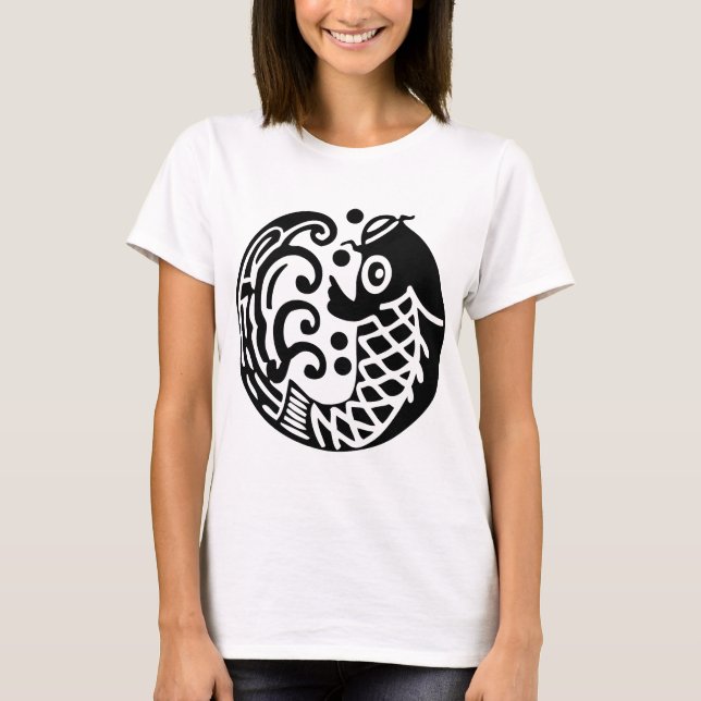 T-shirt Carpe avec vague (Devant)