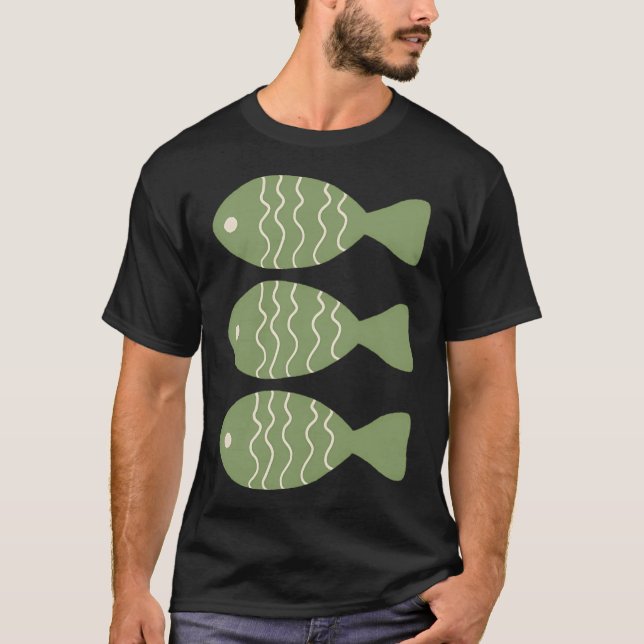 T-shirt Carpe de Noël herbeuse (Devant)