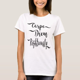 T-shirt Carpe Diem droit