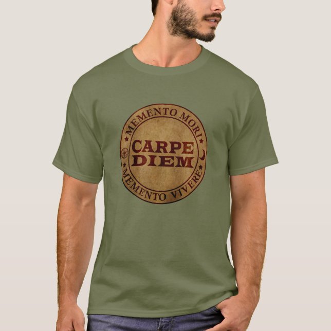 T-shirt Carpe diem Saisir le jour Memento mori (Devant)
