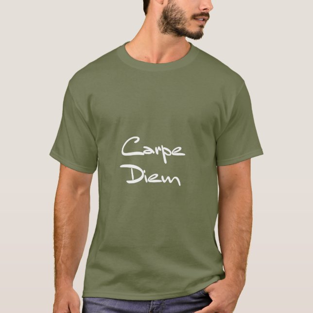 T-shirt CARPE DIEM Texte Cool moderne (Devant)