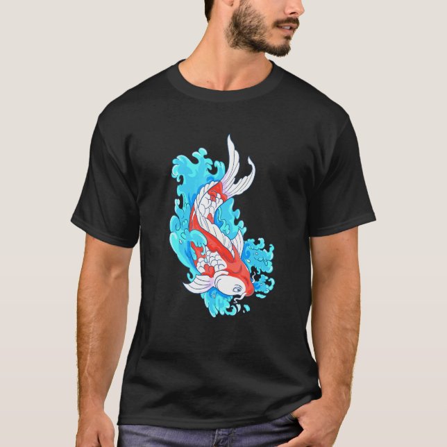 T-shirt Carpe japonaise koi (Devant)