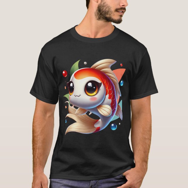 T-shirt Carpe Koï Adorable (Devant)