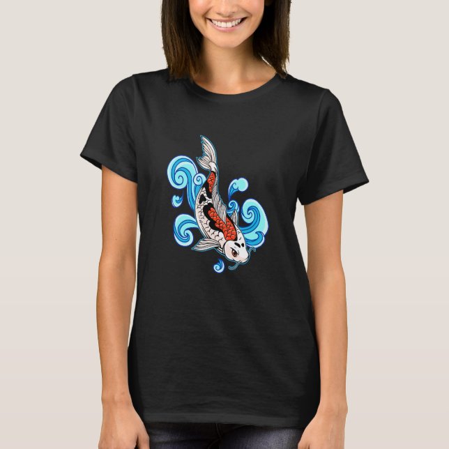 T-shirt Carpe Koï Asiatique (Devant)