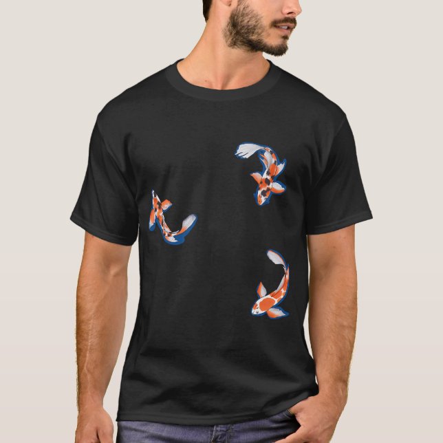 T-shirt Carpe koï avec ombre (Devant)