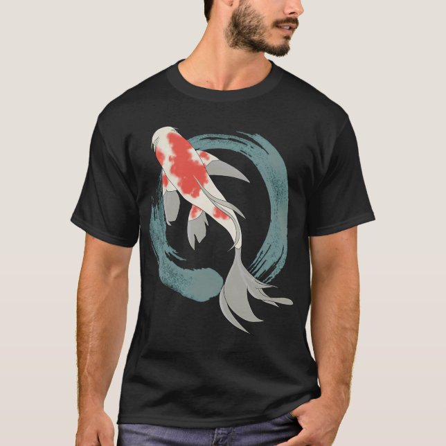 T-shirt Carpe Koï Dans TAO (Devant)