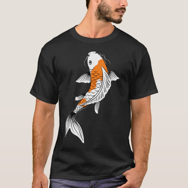 T-shirt Carpe Koï Élégante (Devant)