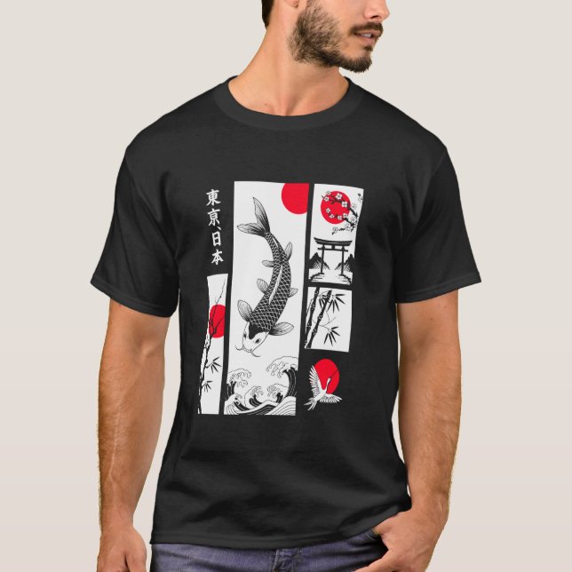 T-shirt Carpe Koi Japonaise (Devant)