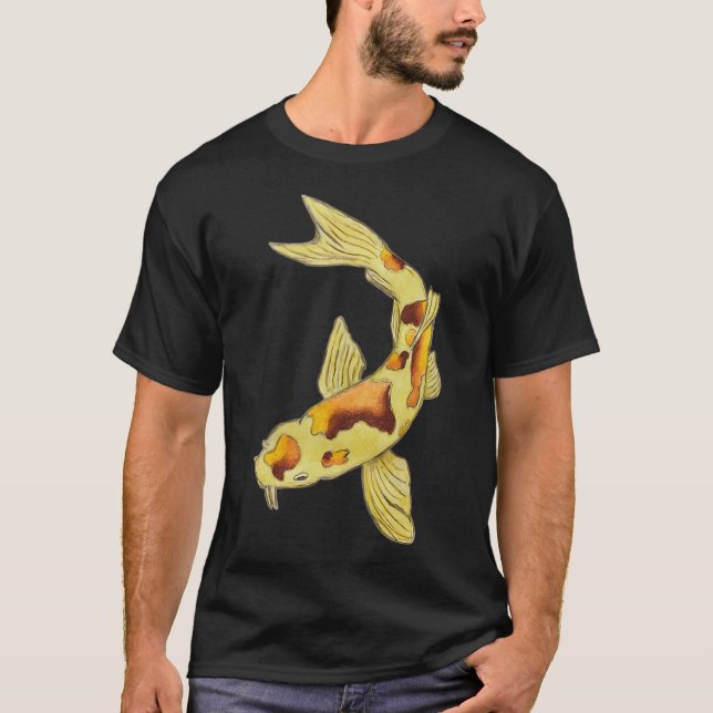 T-shirt Carpe Koï Jaune (Devant)