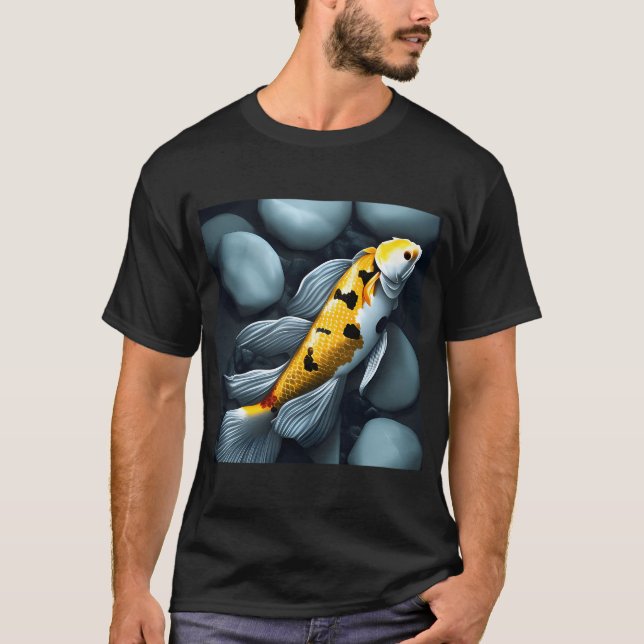 T-shirt Carpe Koï Jaune (Devant)