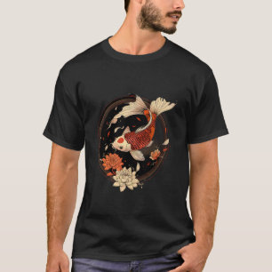 T-shirt Carpe Koï Lotus Étang Japonais Amoureux Japonais K