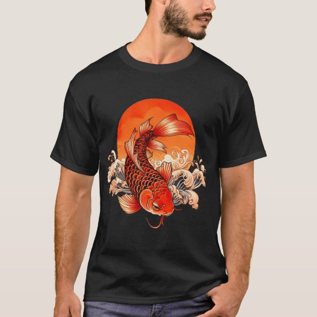 T-shirt Carpe Koi Orange (Devant)