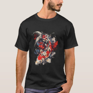 T-shirt Carpe Koi Poisson Japonais Art Japonais Koi