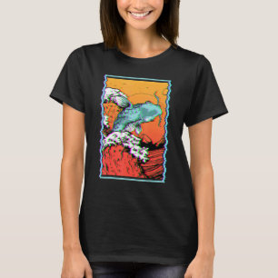 T-shirt Carpe Koï Poisson Pêche Grande Vague Japonaise Au