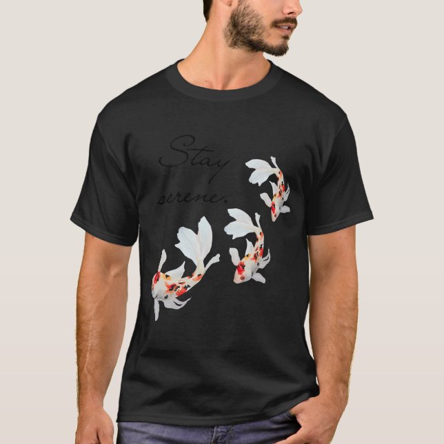 T-shirt Carpe koï, restez serein (Devant)