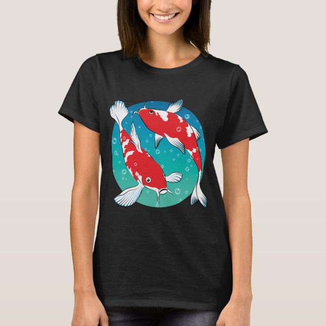 T-shirt Carpe Koï Rouge (Devant)