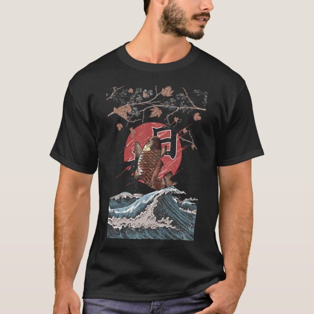 T-shirt Carpe koï volant (Devant)