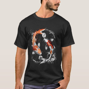 T-shirt Carpe Koï Yin Yang Carpe Japonaise Poisson Nishiki