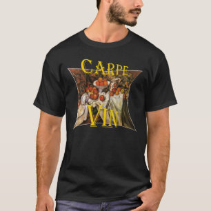 T-shirt Carpe Vin Vino Wine Zinfandel Tiki Bar Enoteca