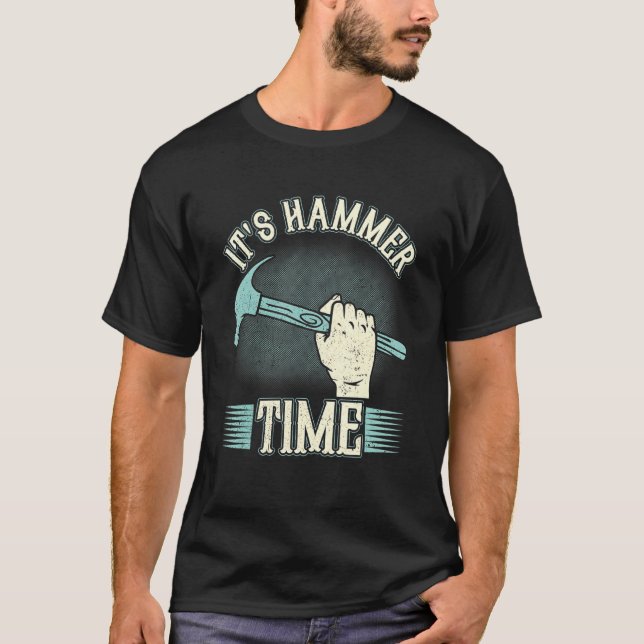 T-shirt Carpenter C'est marteau temps Woodman Professional (Devant)