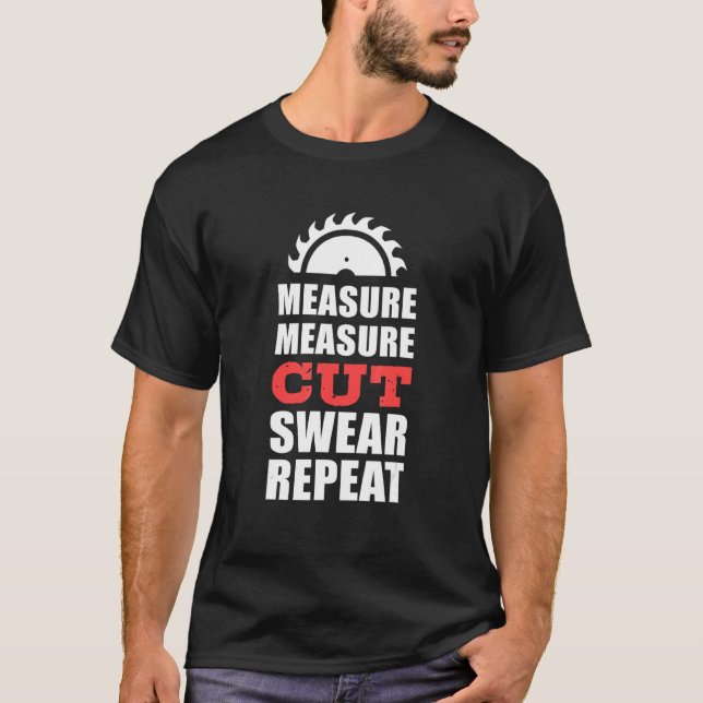 T-shirt Carpenter de la taille de mesure (Devant)