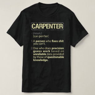 T-shirt Carpenter Définition américaine réelle