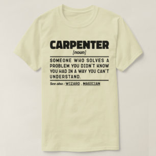 T-shirt Carpenter Drôle Bois Découpe Travailleur Du Bois P