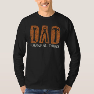 T-shirt Carpenter Woodworker Handyman Papa Fixateur De Tou