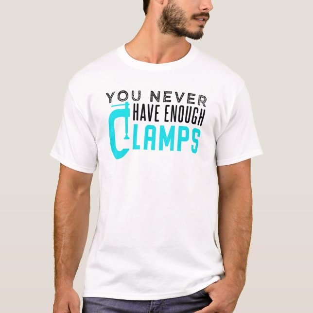 T-shirt Carpentering Bois Clamps Design 1 (Devant)