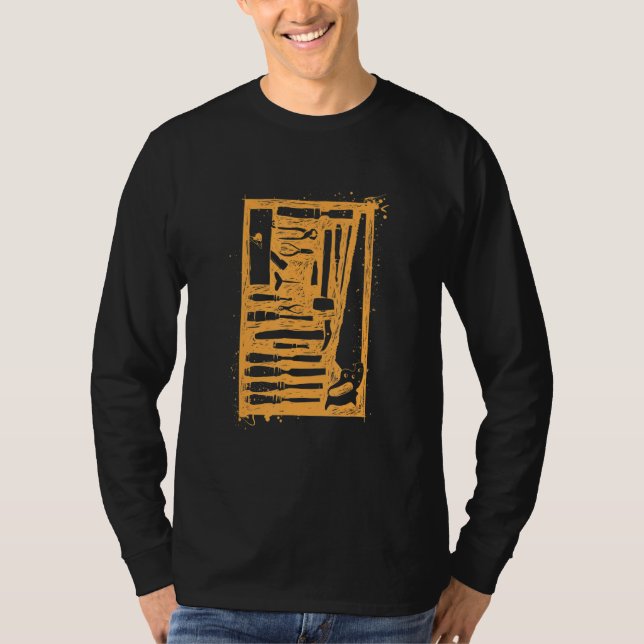 T-shirt Carpentermen Papa Woworking (Devant)