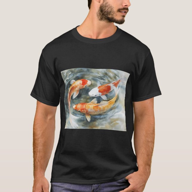 T-shirt Carpes dans un étang (Devant)