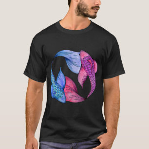 T-shirt Carpes Koï colorées