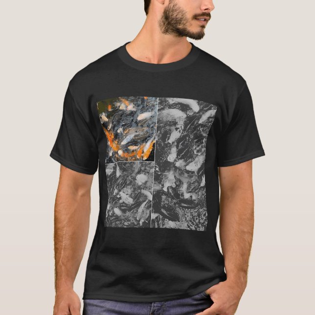 T-shirt Carpes koï dans un étang (Devant)
