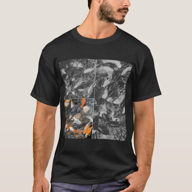 T-shirt Carpes koï dans un étang (Devant)