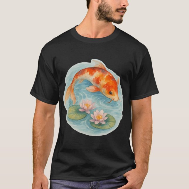 T-shirt Carpes koï paisibles (Devant)