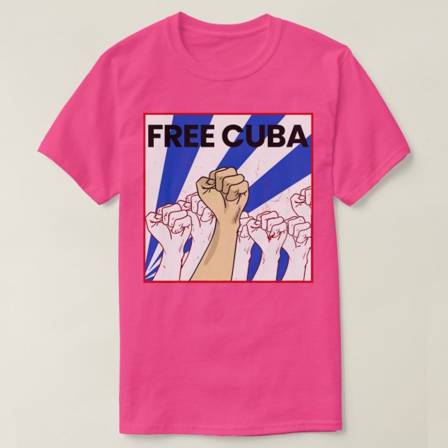 T-shirt Carré de cuba gratuit (Design devant)