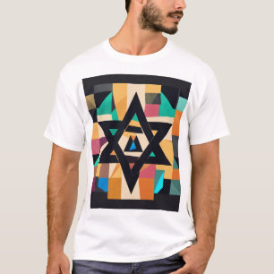 T-shirt carré de design plat