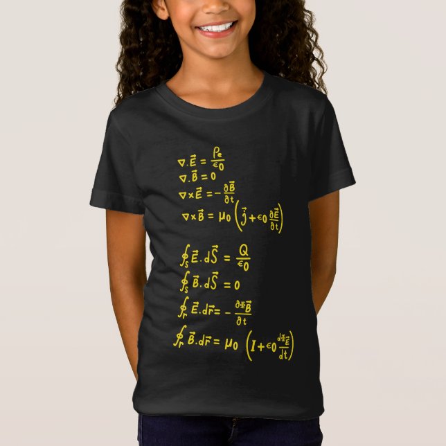 T-Shirt Carré de formule physique Invitation Sticker (Devant)