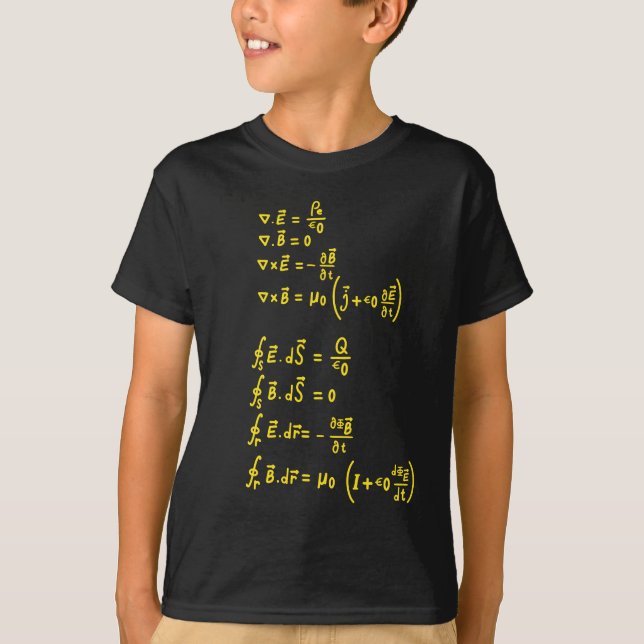 T-shirt Carré de formule physique Invitation Sticker (Devant)