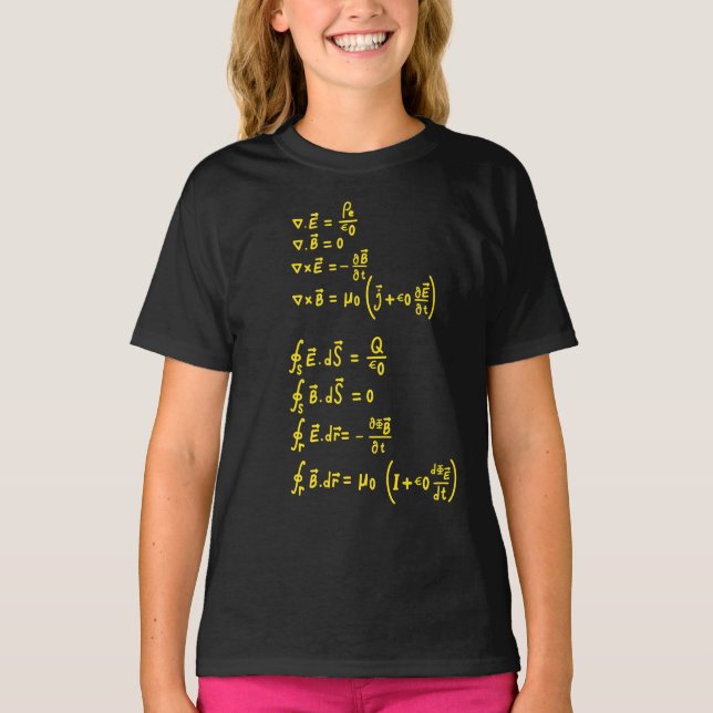 T-shirt Carré de formule physique Invitation Sticker (Devant)