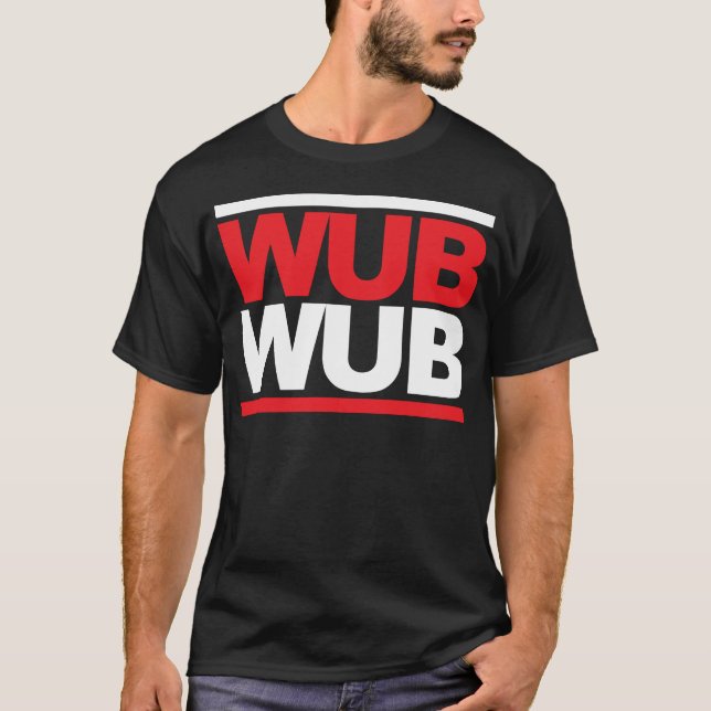 T-shirt Carré de Wub Wub Dubstep (Devant)