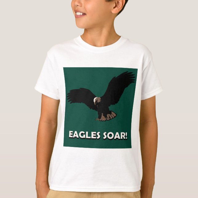 T-shirt Carré d'Eagle de vol (Devant)