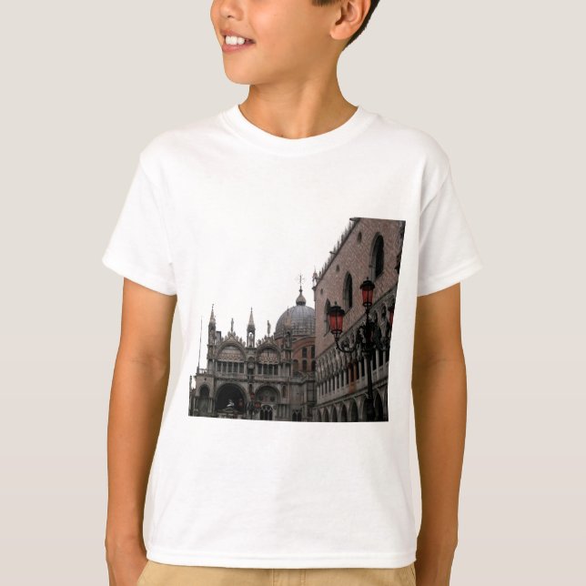 T-shirt Carré et Basilique Saint-Marc (Devant)